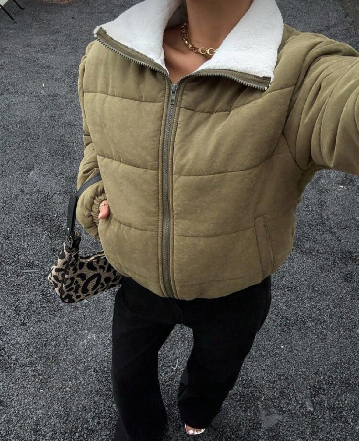 Sherpa Puffer Jacket