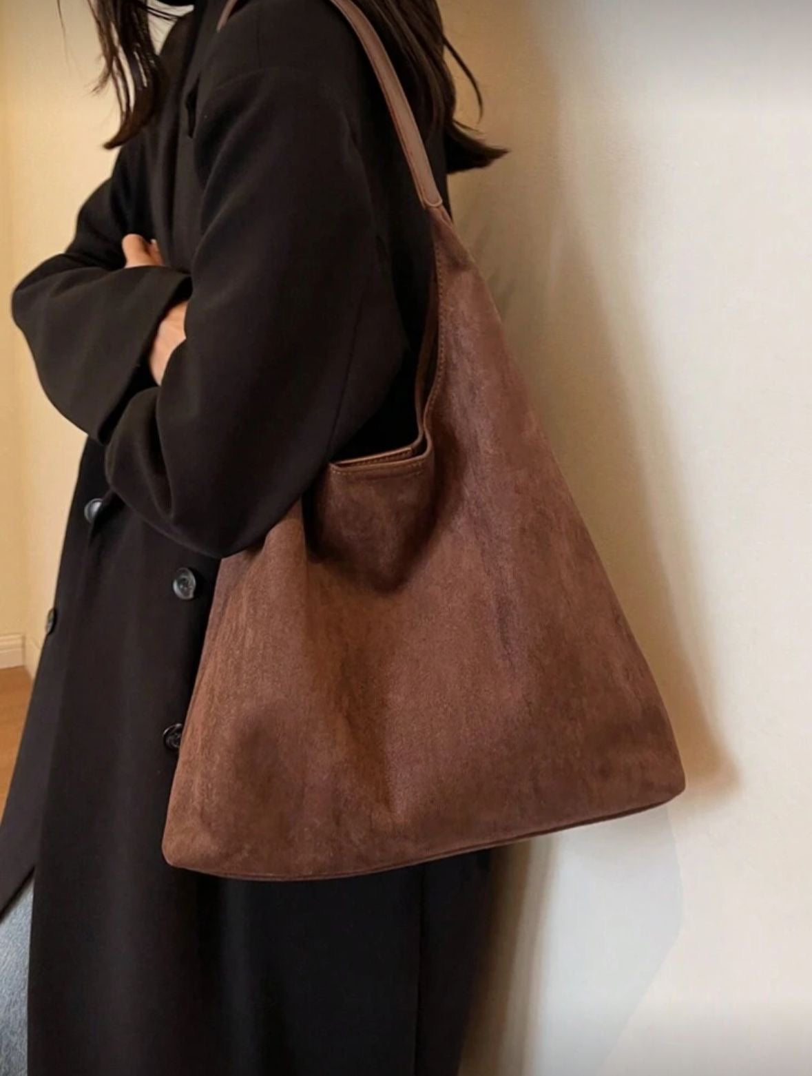 Vintage Suede Shoulder Bag