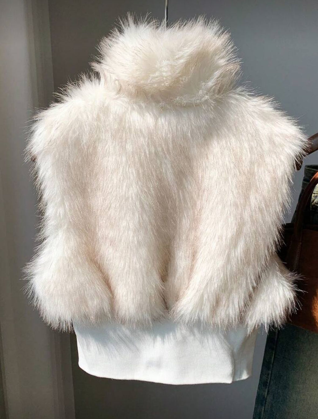 Zipper Fur Vest