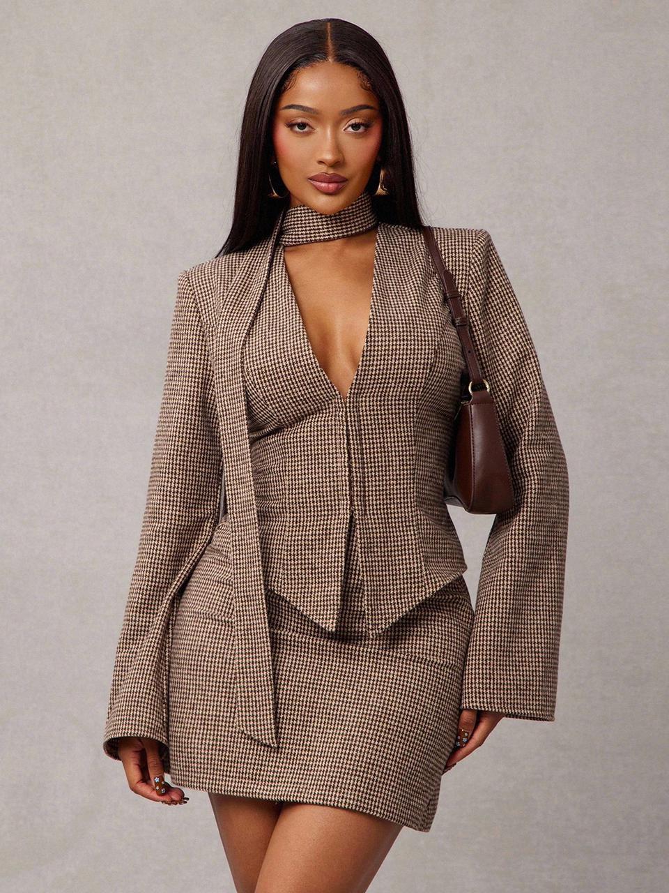 3pcs retro chic suit