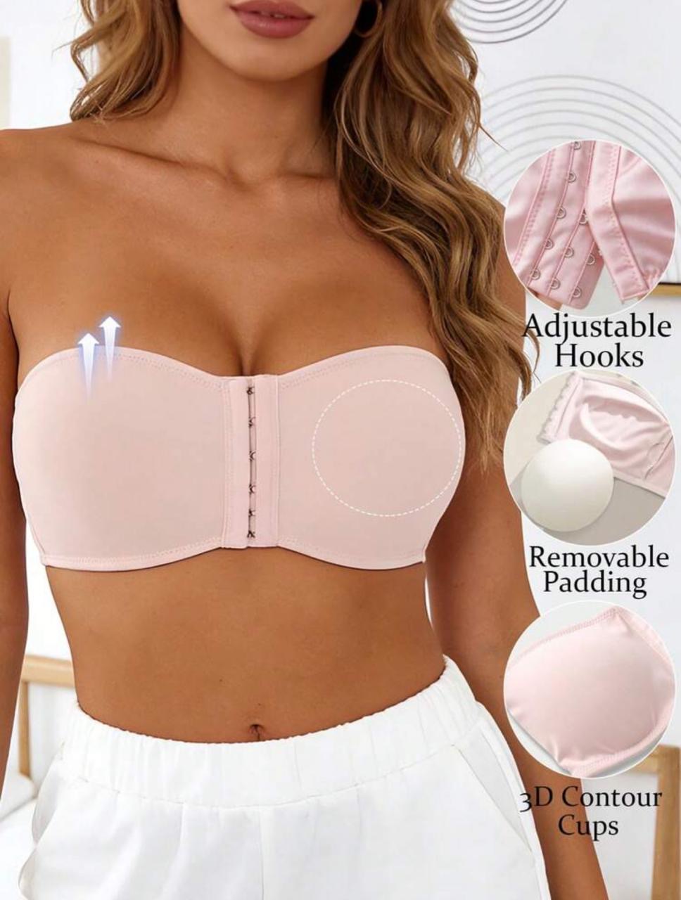 Front closure invisible bra