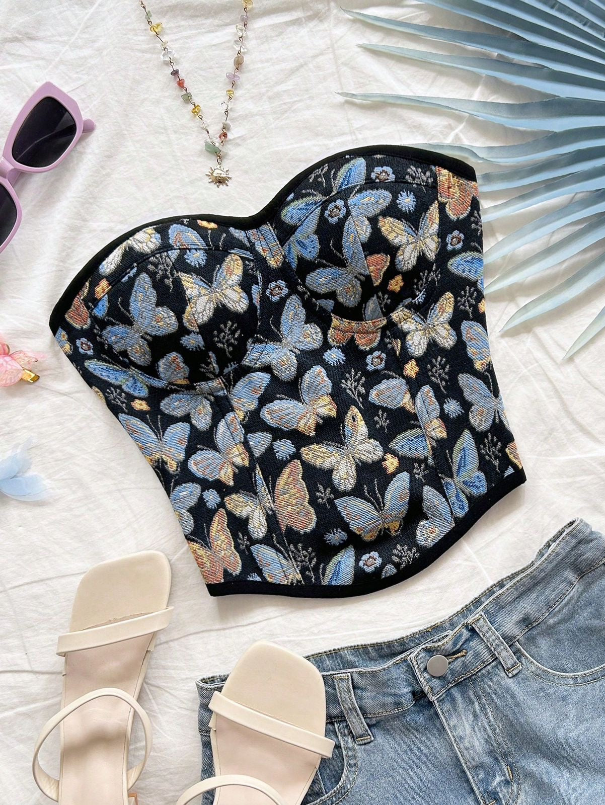 Tie back crop top