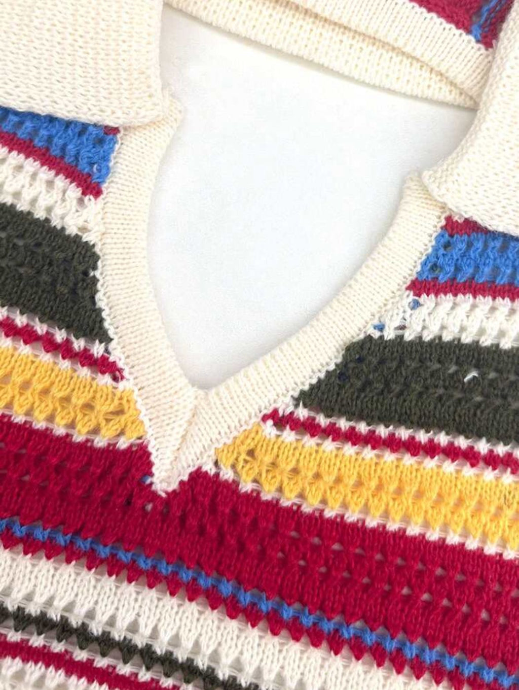 Colorful crochet dress