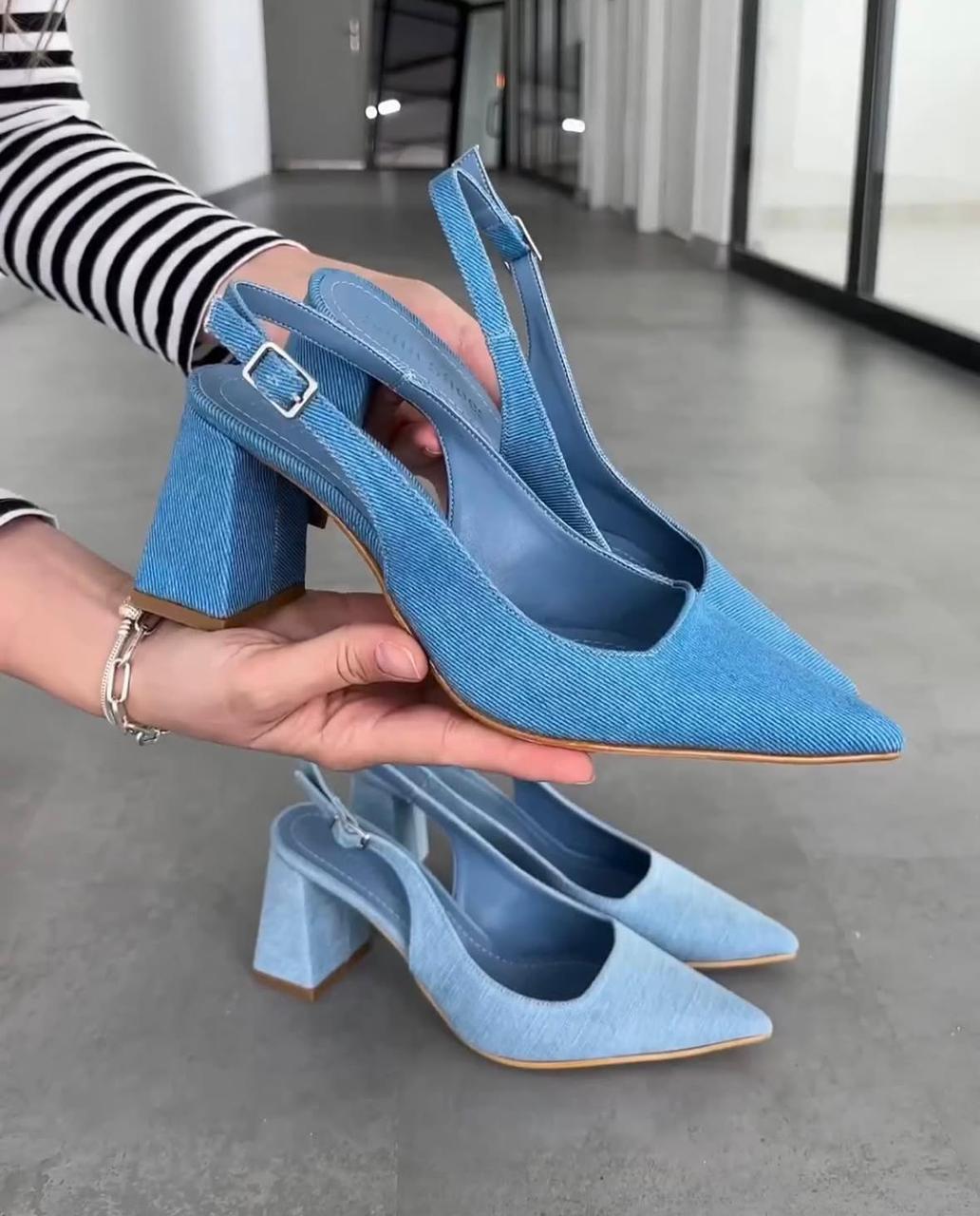 Denim Heels