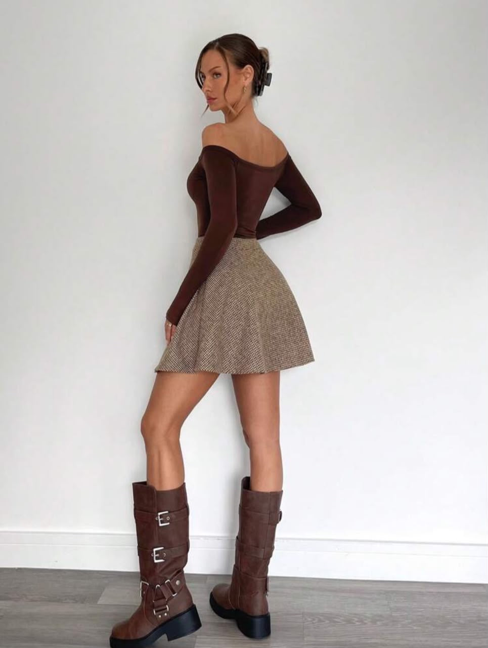 A-line mini skirt