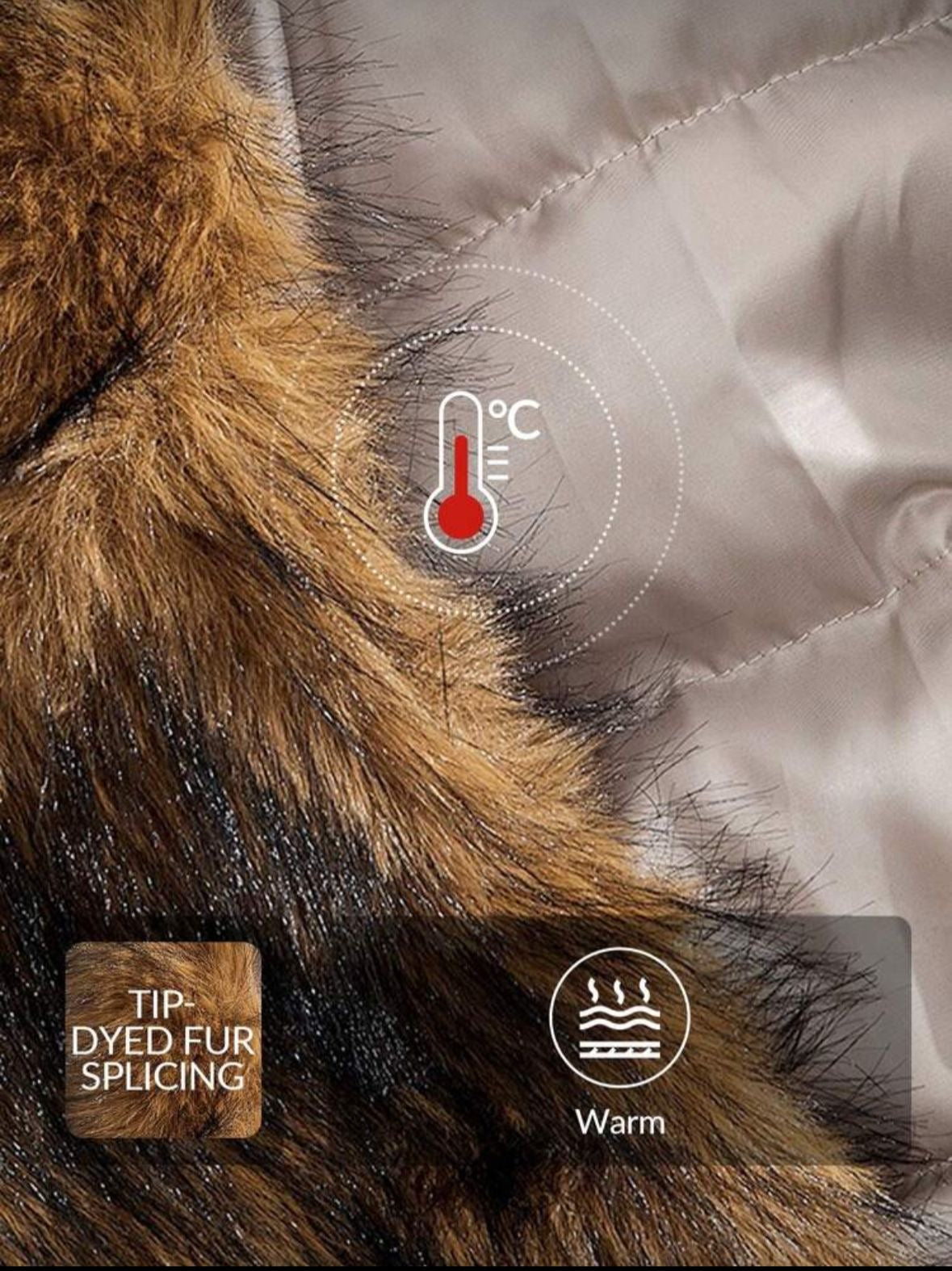 Fuzzy patchwork jacket