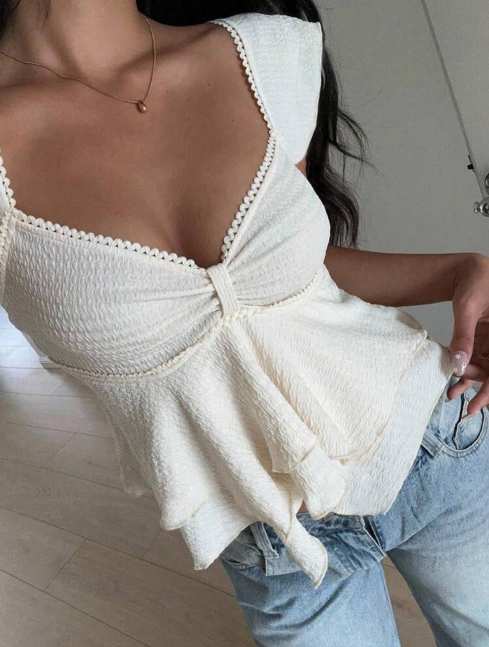 Textured knit top