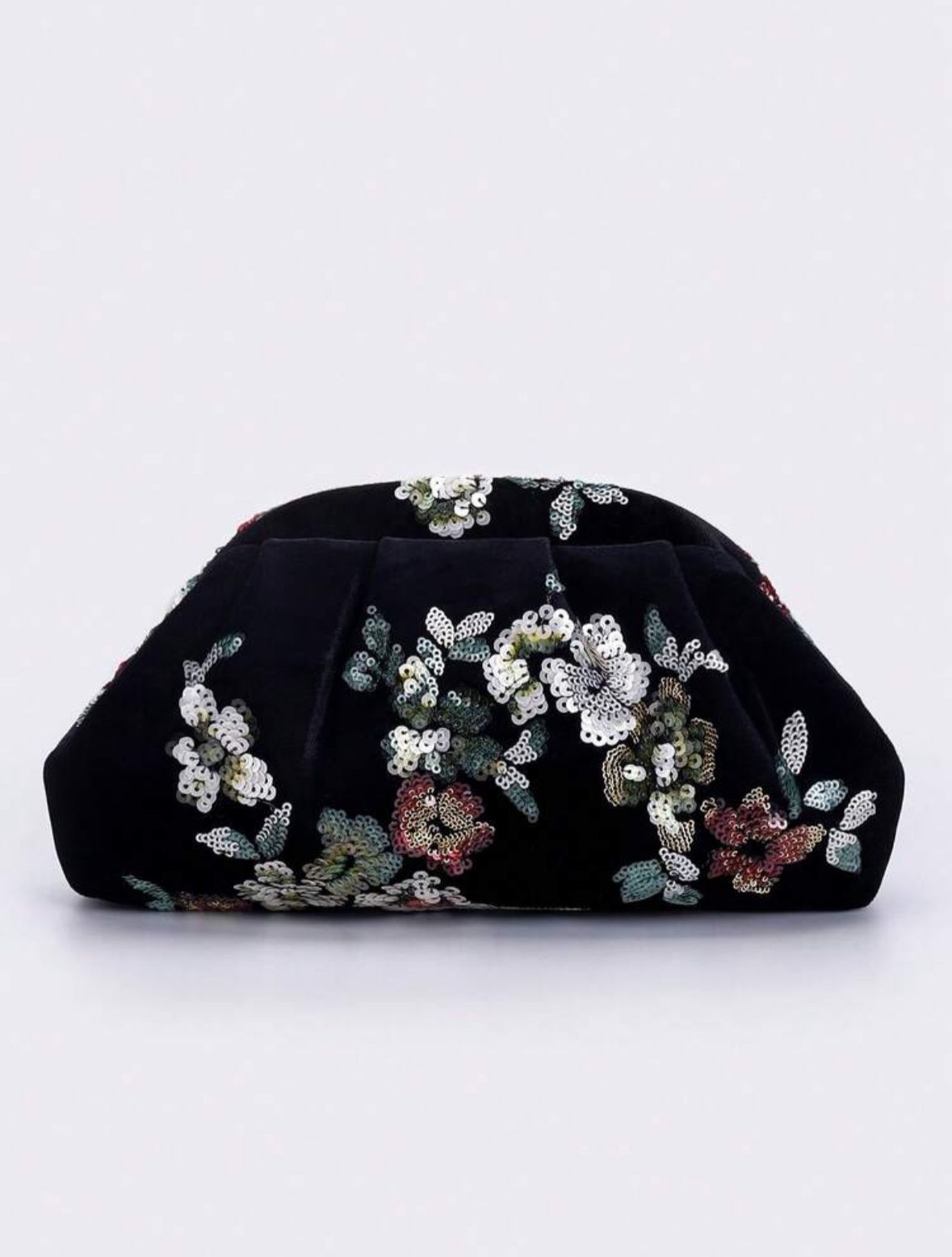 Sequin embroidered bag