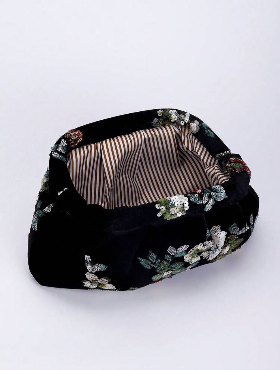 Sequin embroidered bag