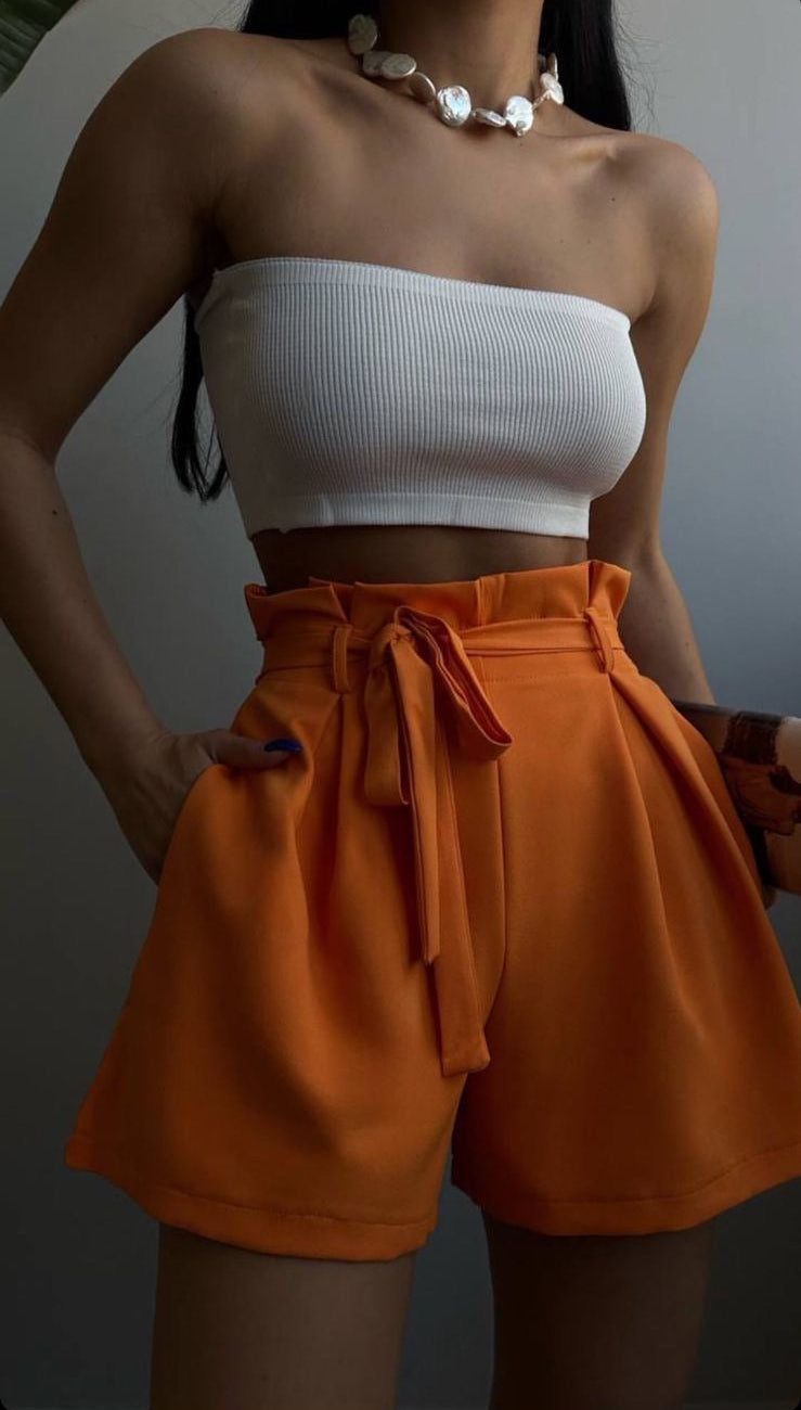 Paperbag waist short