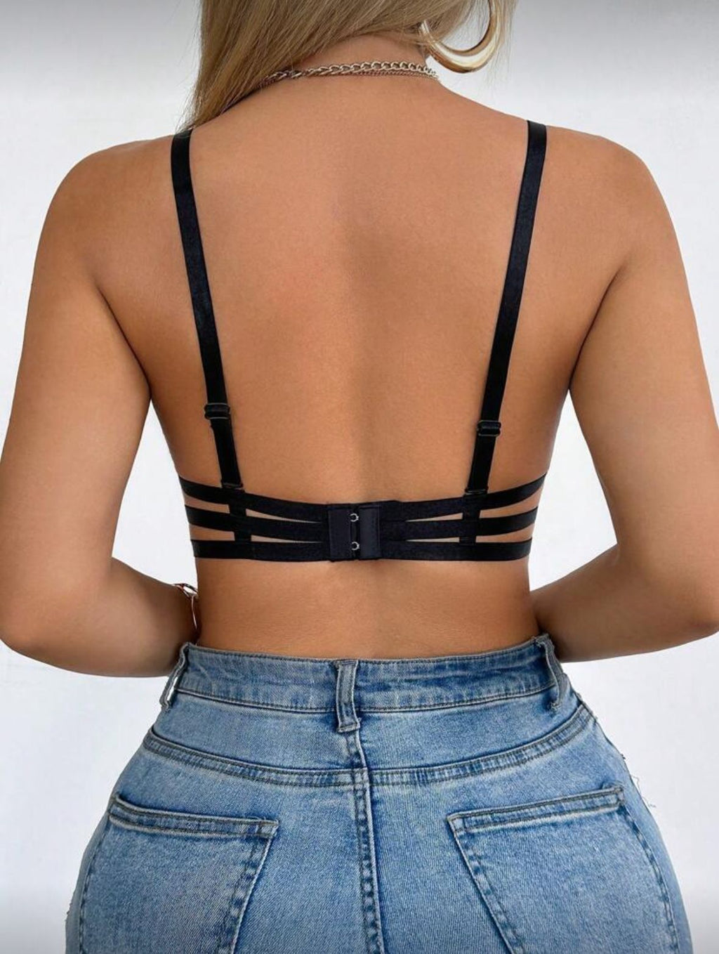 V-Neck Backless Bra