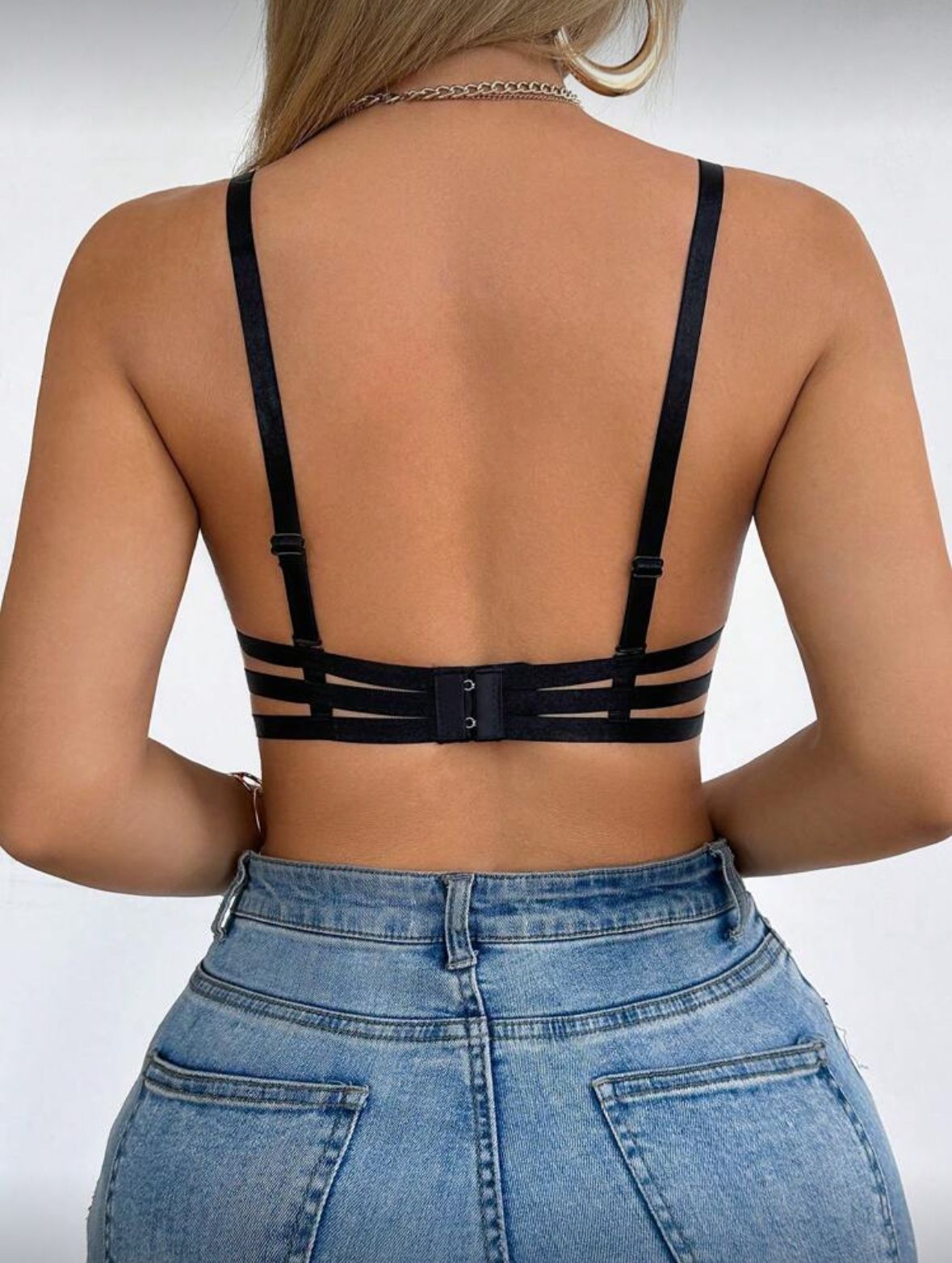 V-Neck Backless Bra