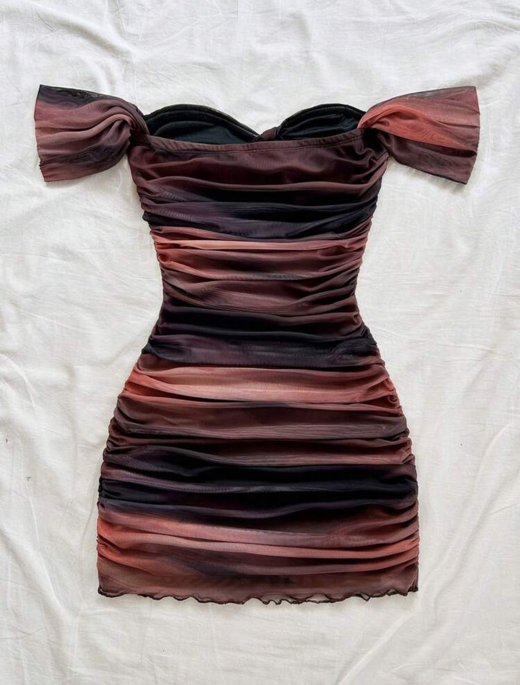 Knitted mesh dress
