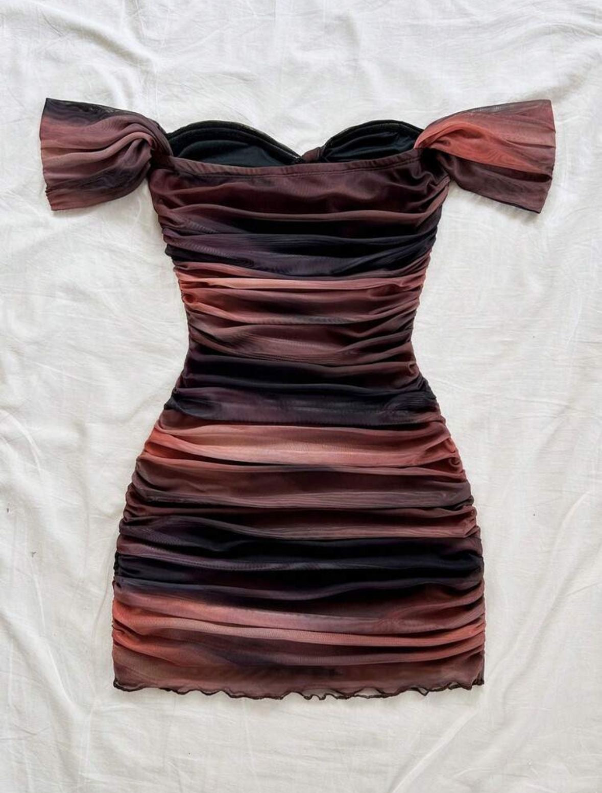 Knitted mesh dress