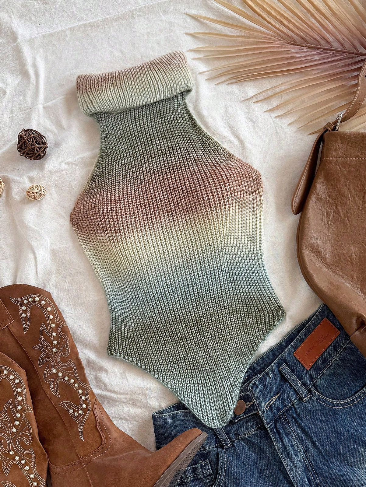 Sleeveless knit Top