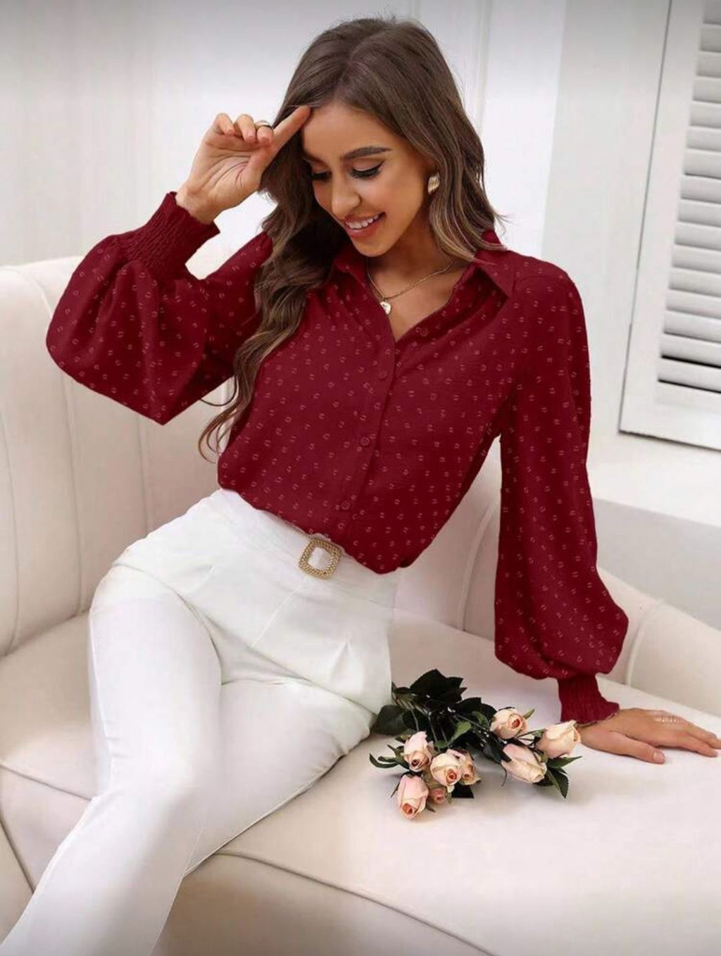 Cuff sleeve shirt