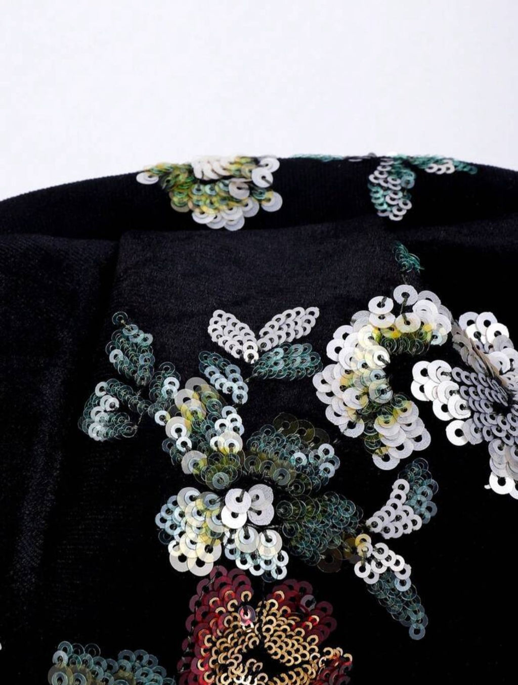 Sequin embroidered bag