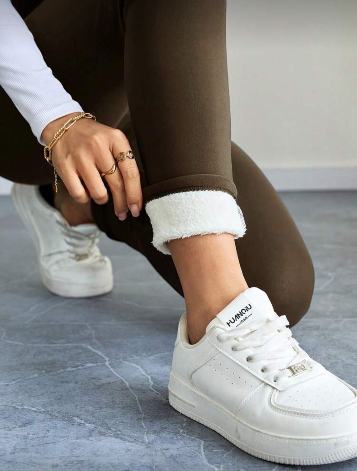 Thick fleece legging