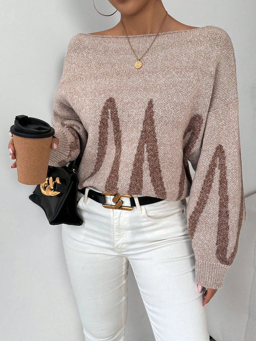 Drop Shoulder Sweater