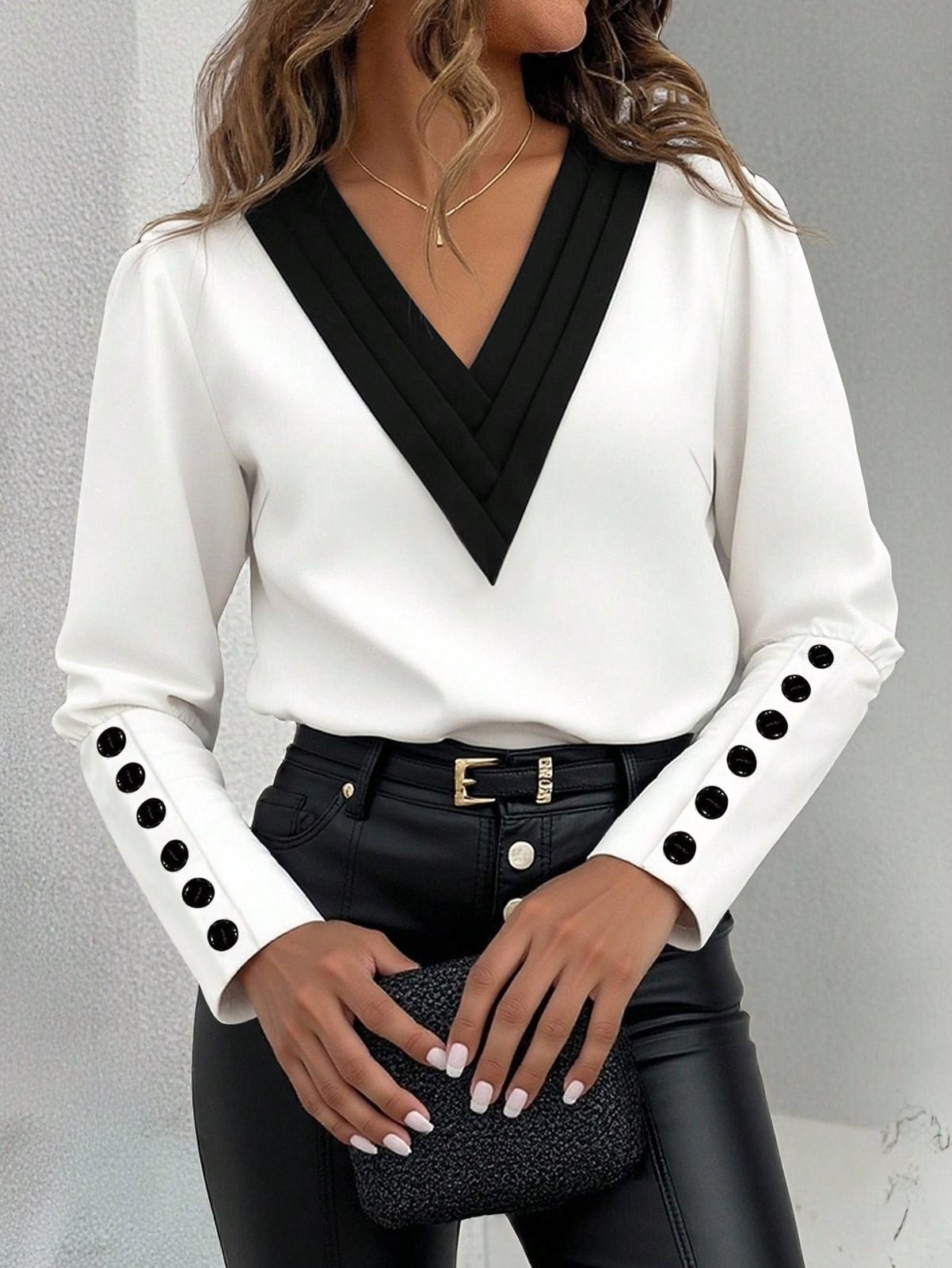 Lantern sleeve blouse