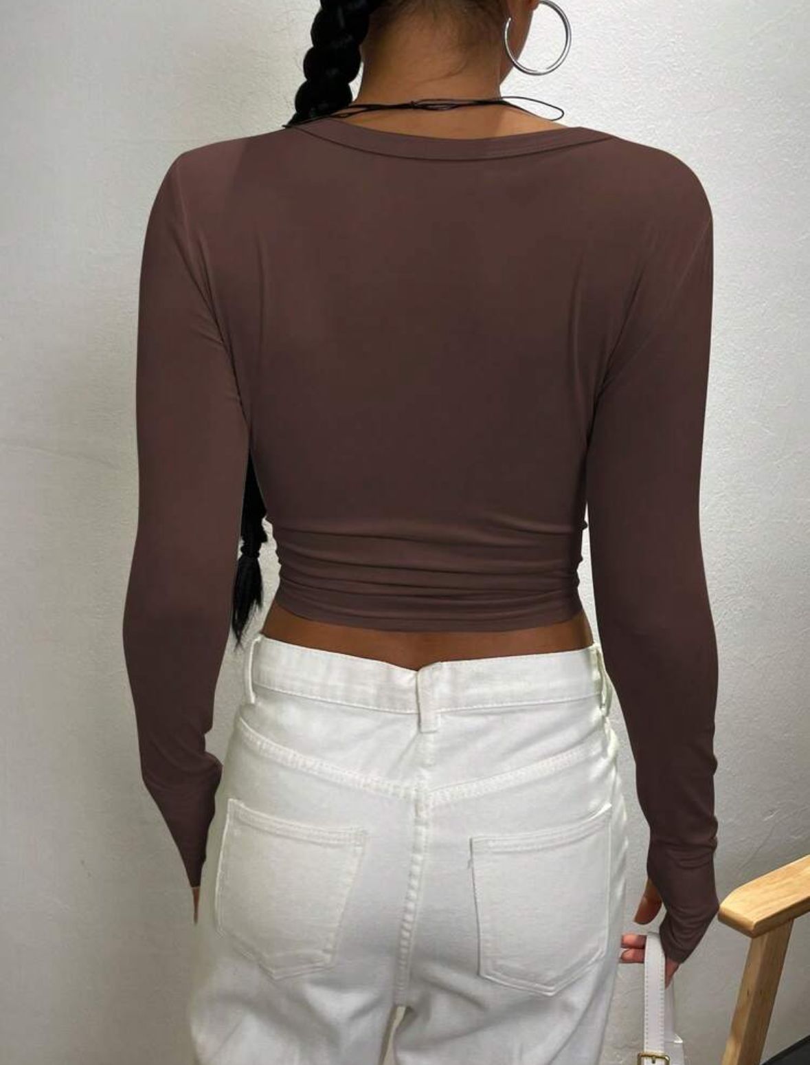Round neck top