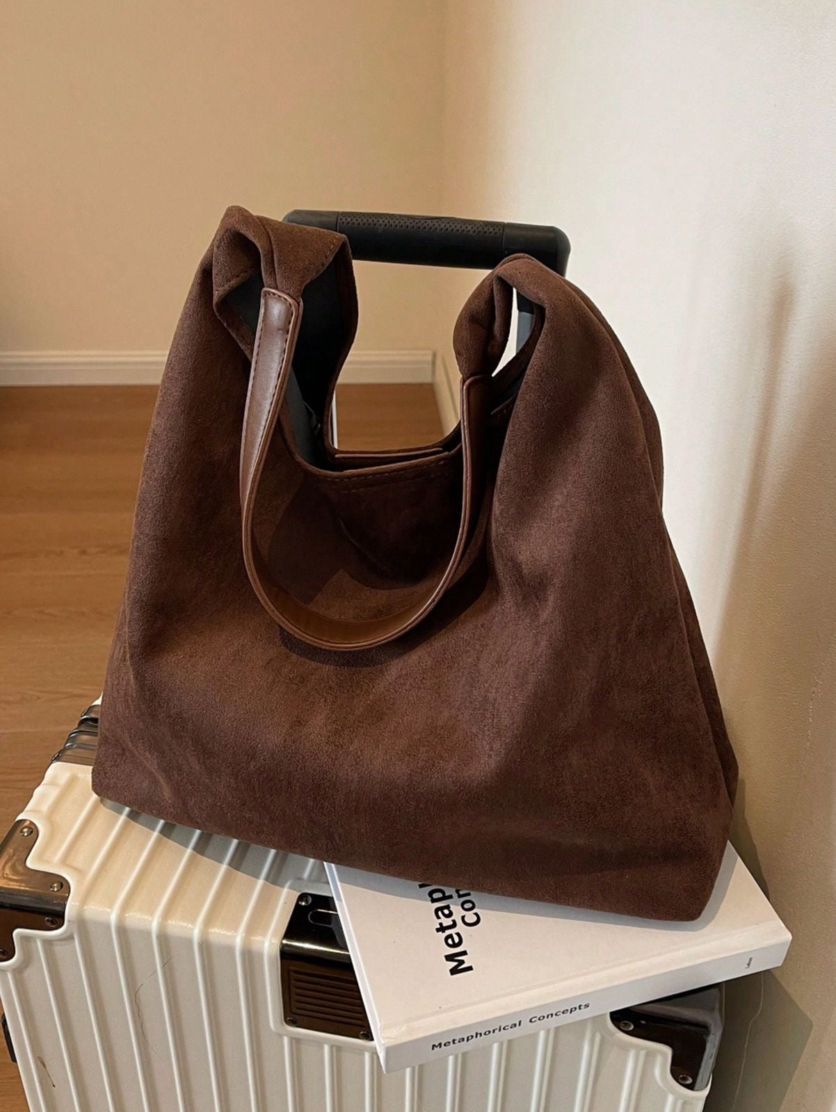 Vintage Suede Shoulder Bag