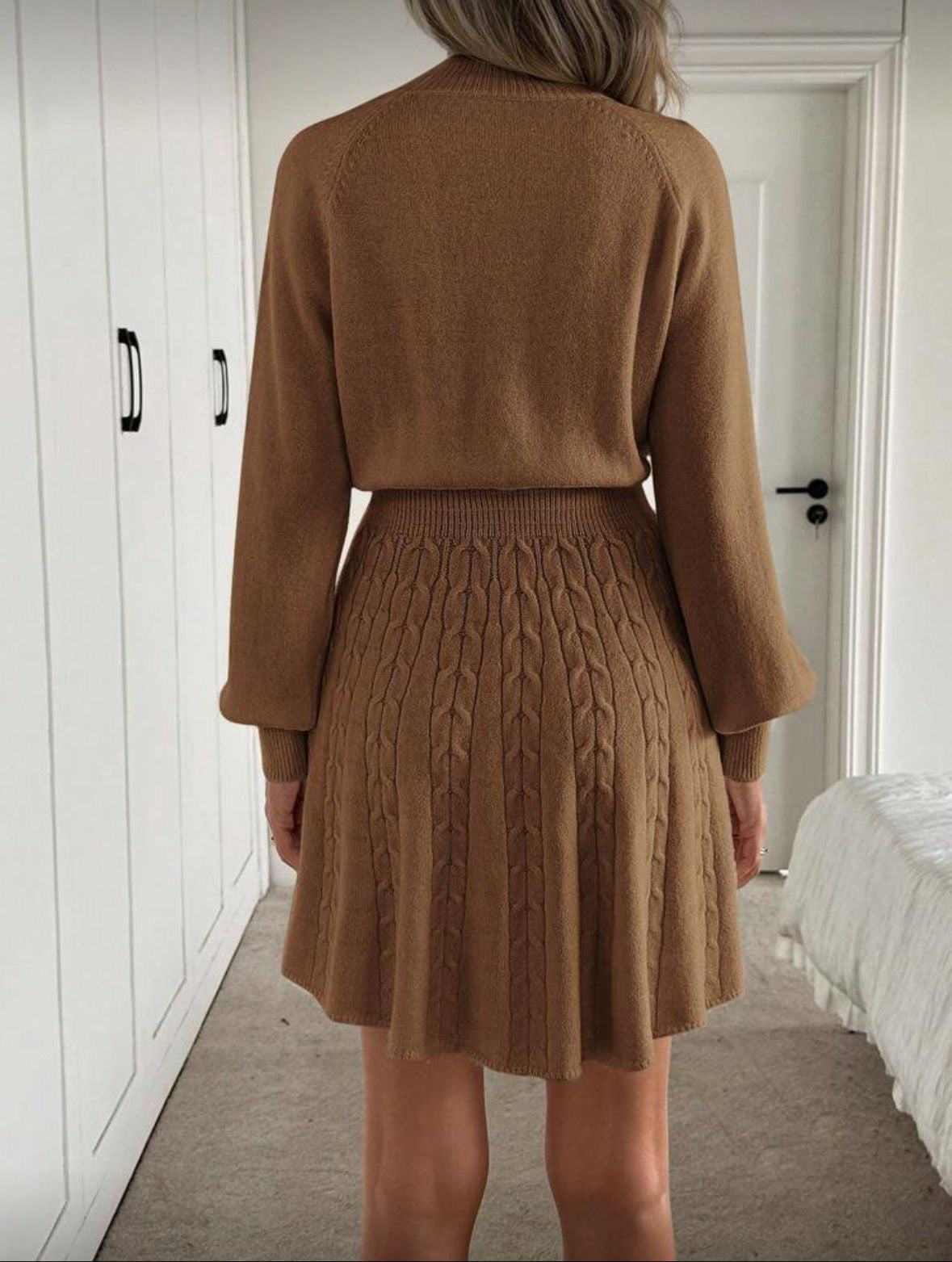 High collar dress