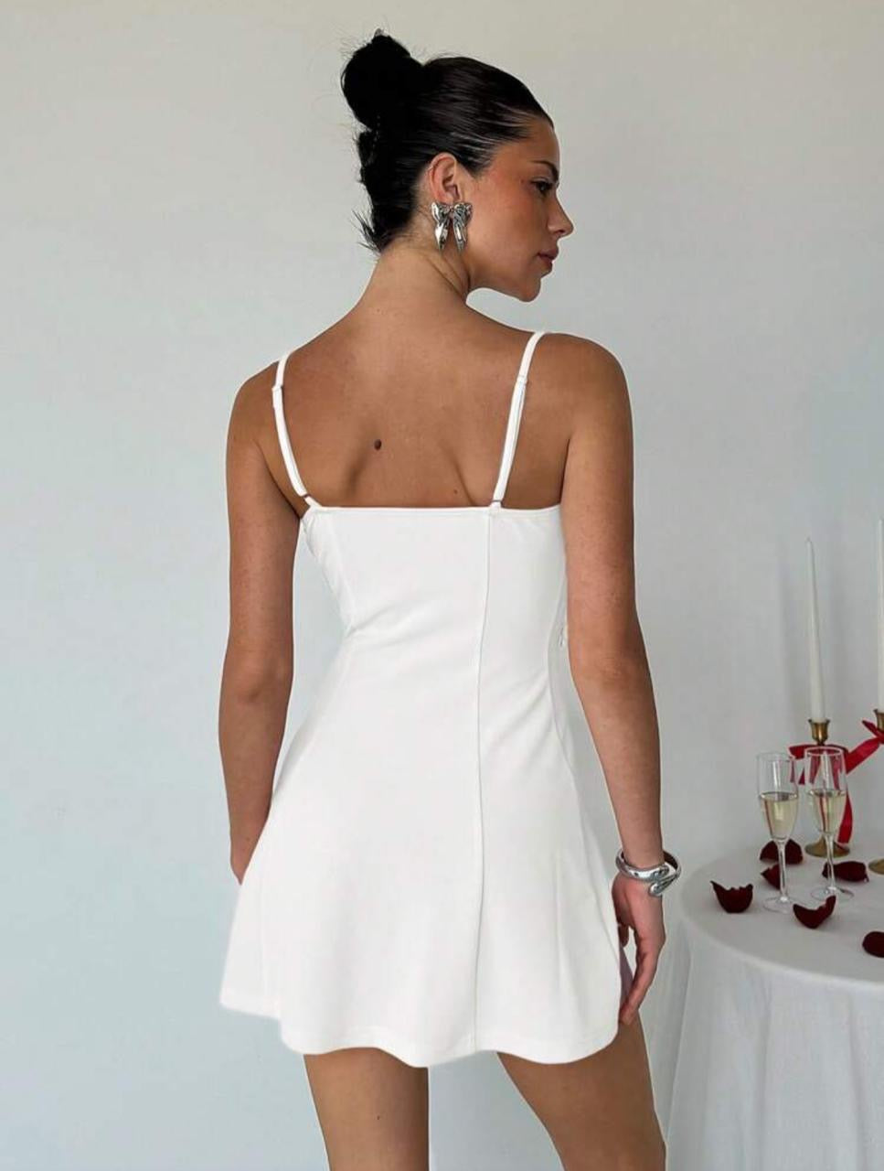 Front 3D floral dress