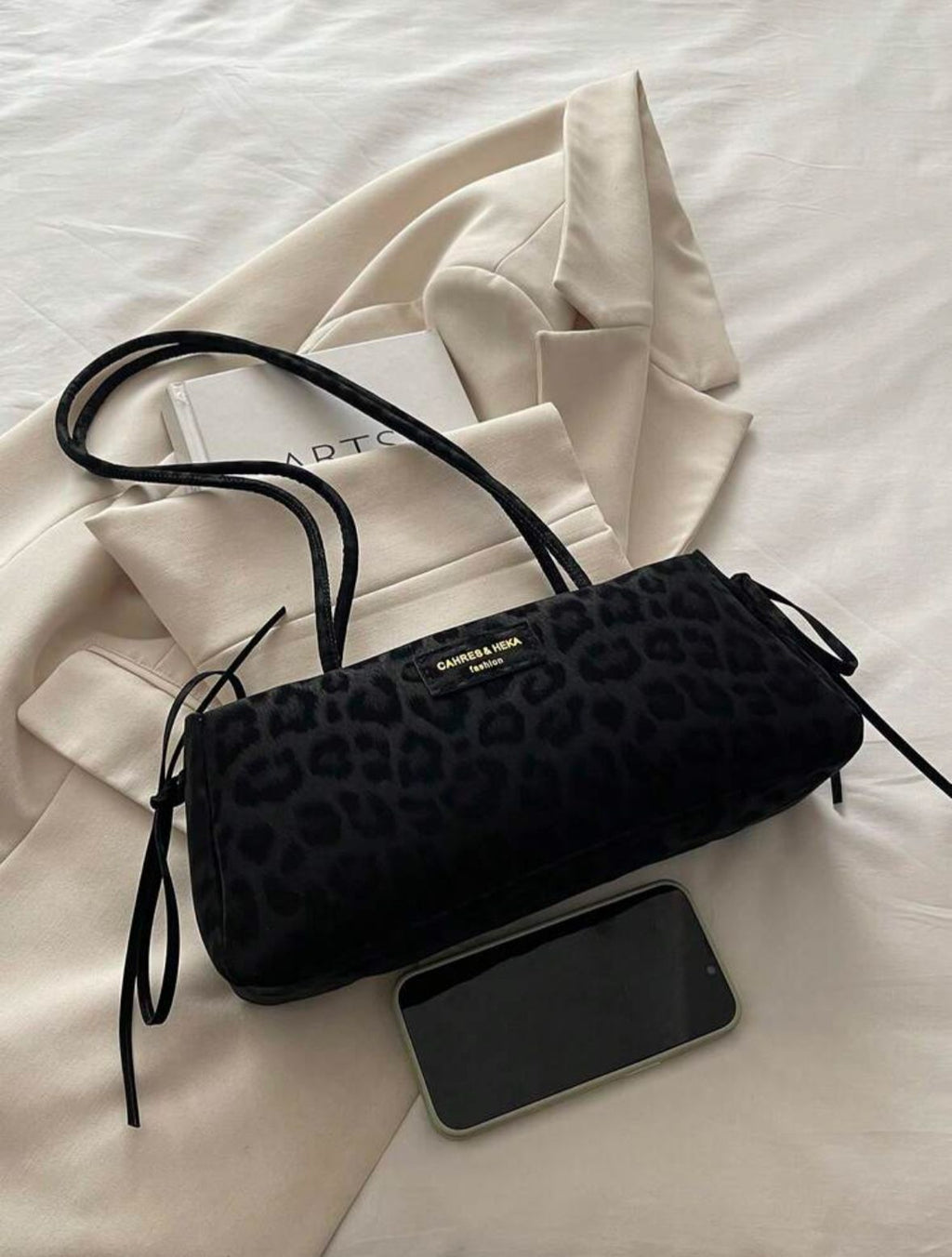 Leopard print handbag
