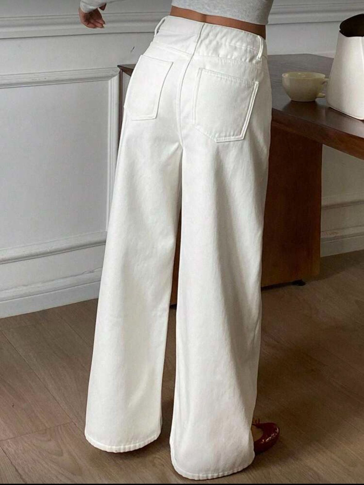 Straight thermal jeans