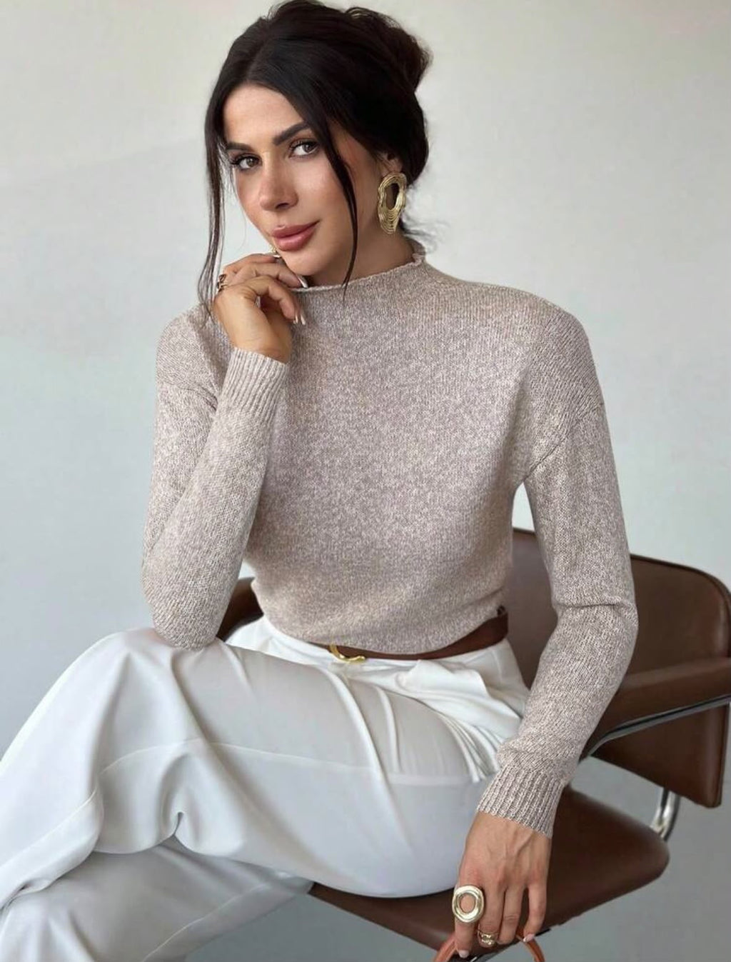 Office basic sweater