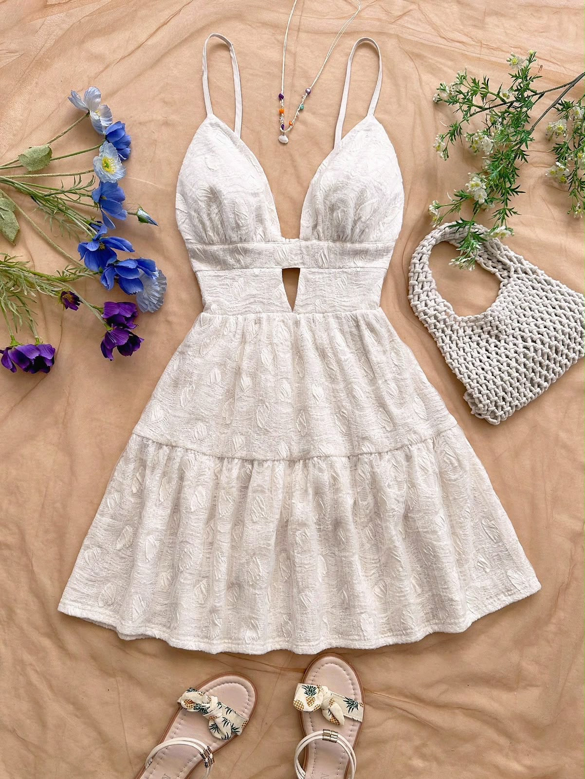 Backless mini dress