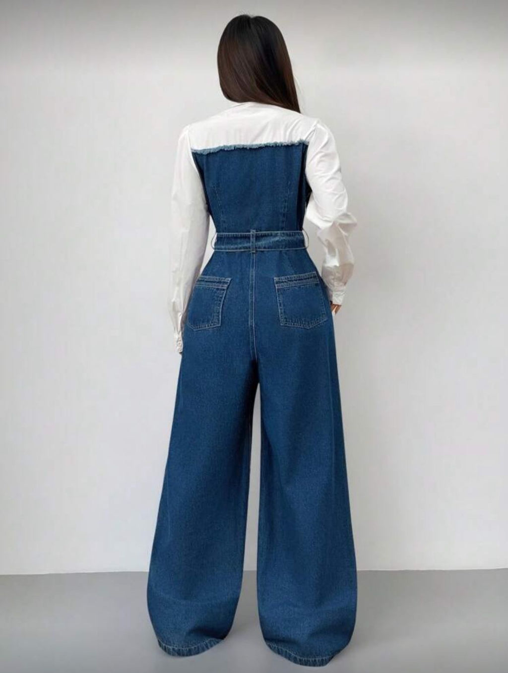 Denim blue jumpsuit