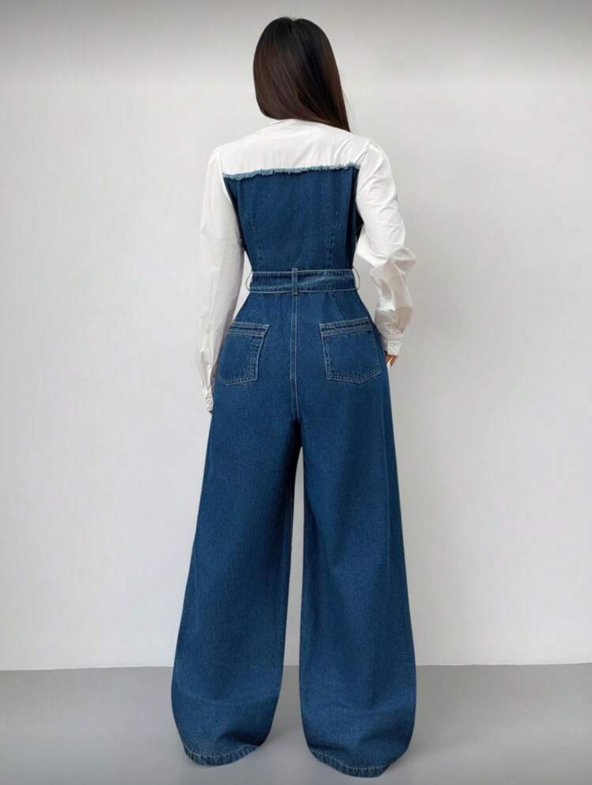 Denim blue jumpsuit