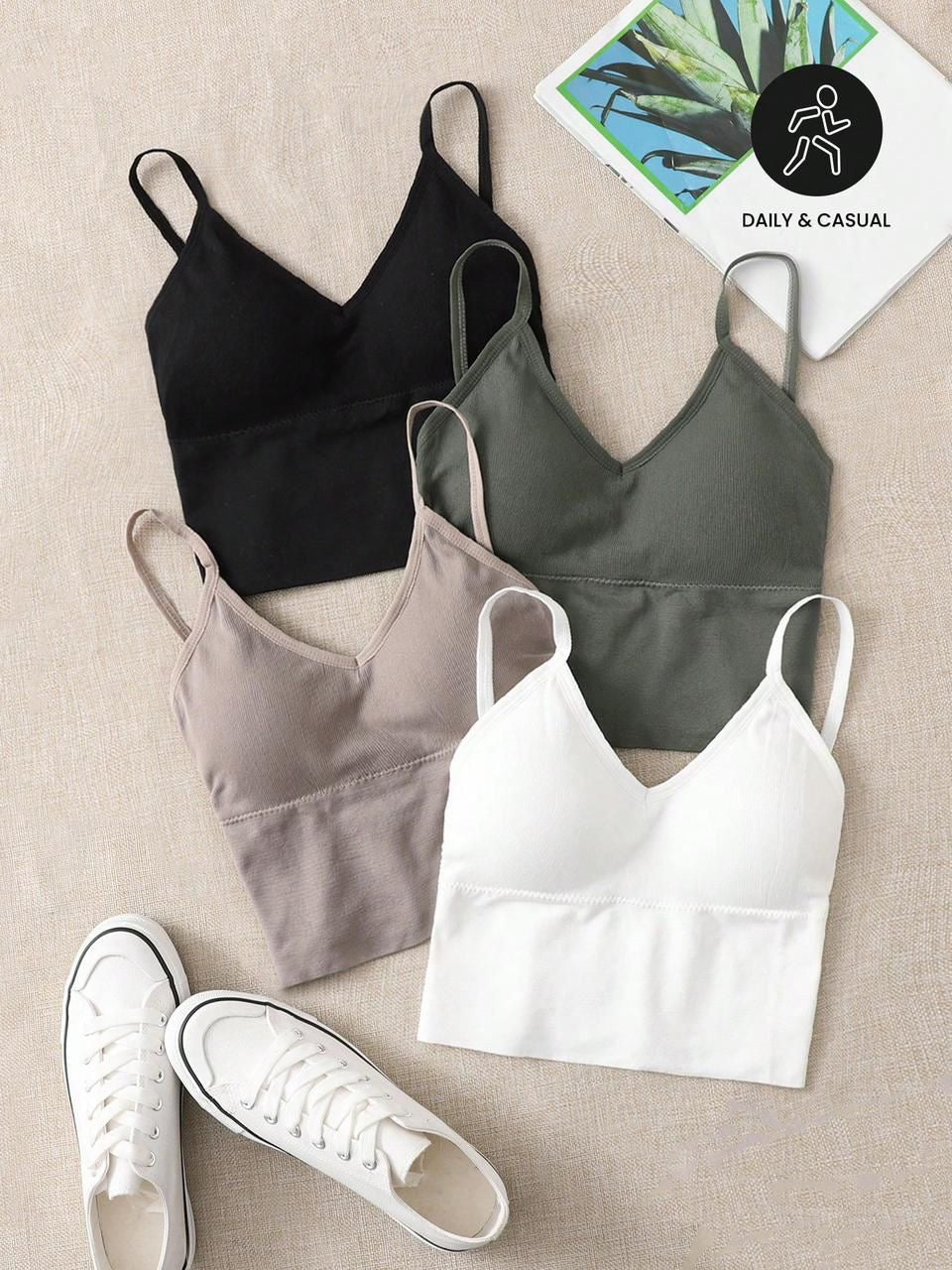 Padded seamless top