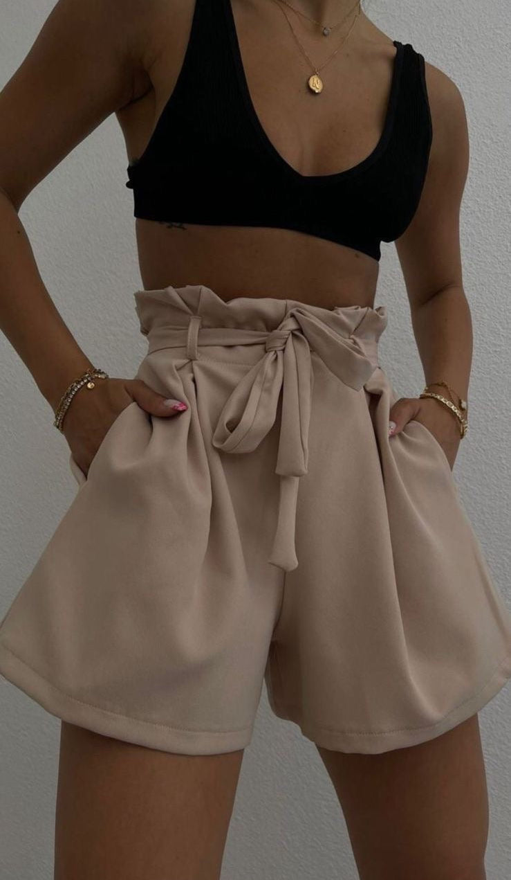 Paperbag waist short