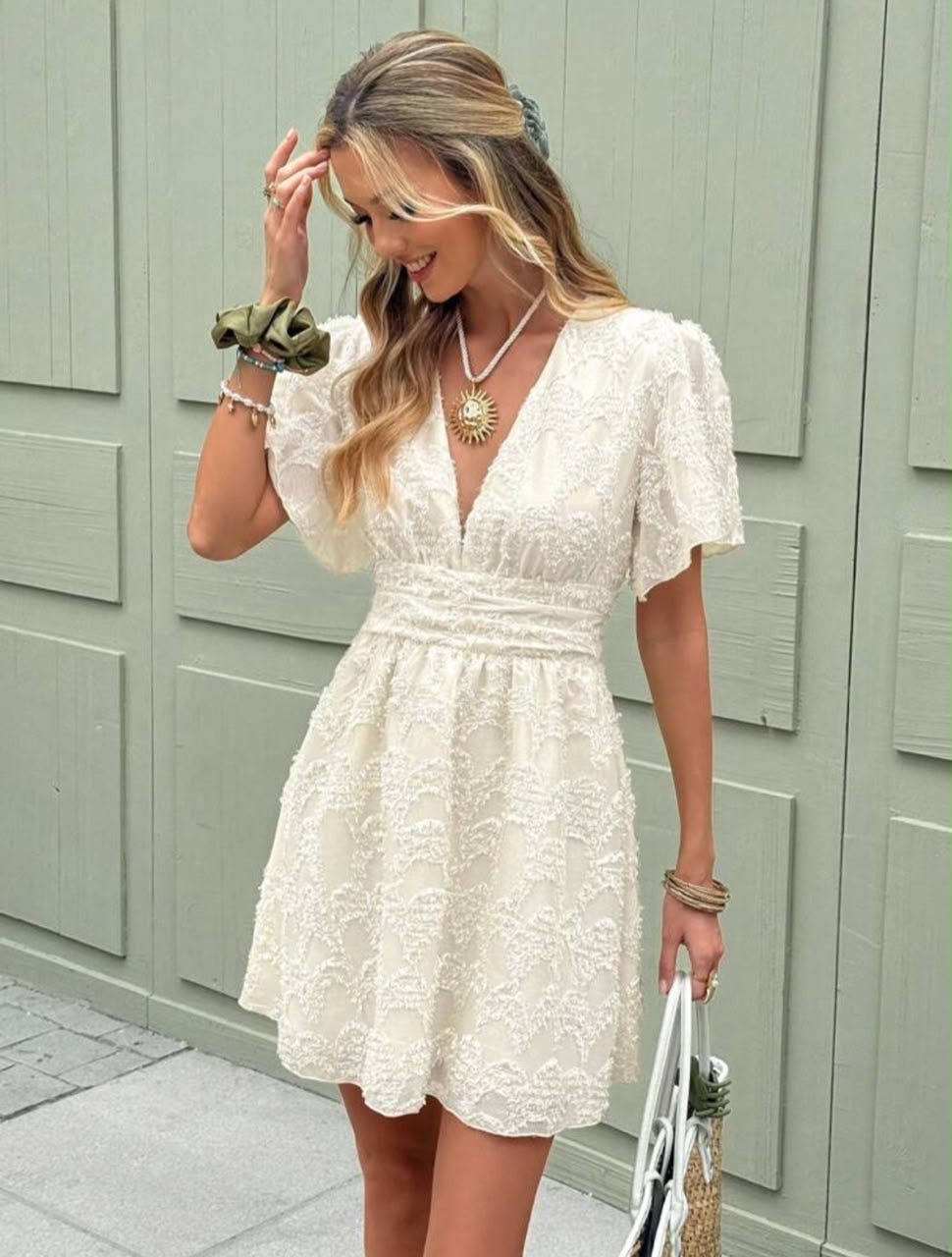 Waisted short dress
