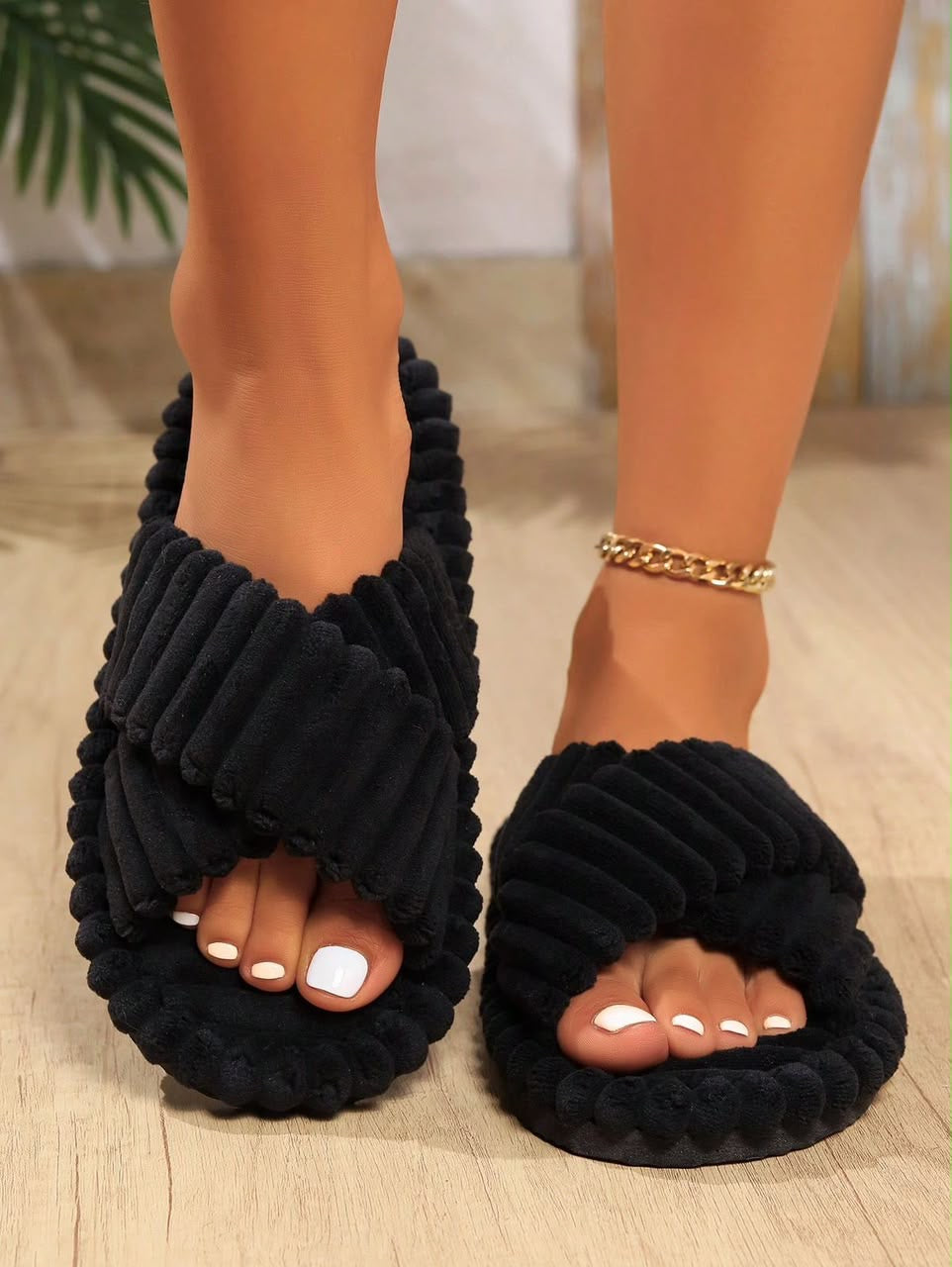Cross Strap Slippers