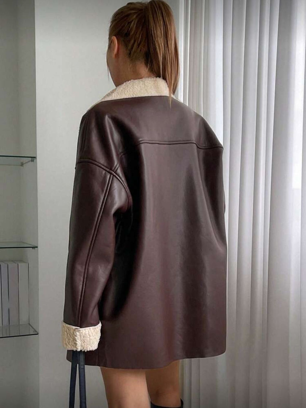 Thick PU Leather Jacket