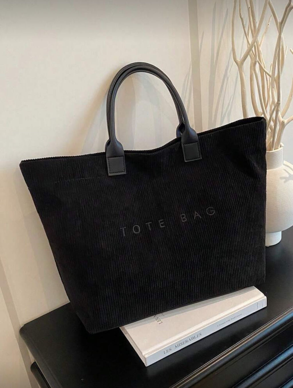 Corduroy Tote Bag