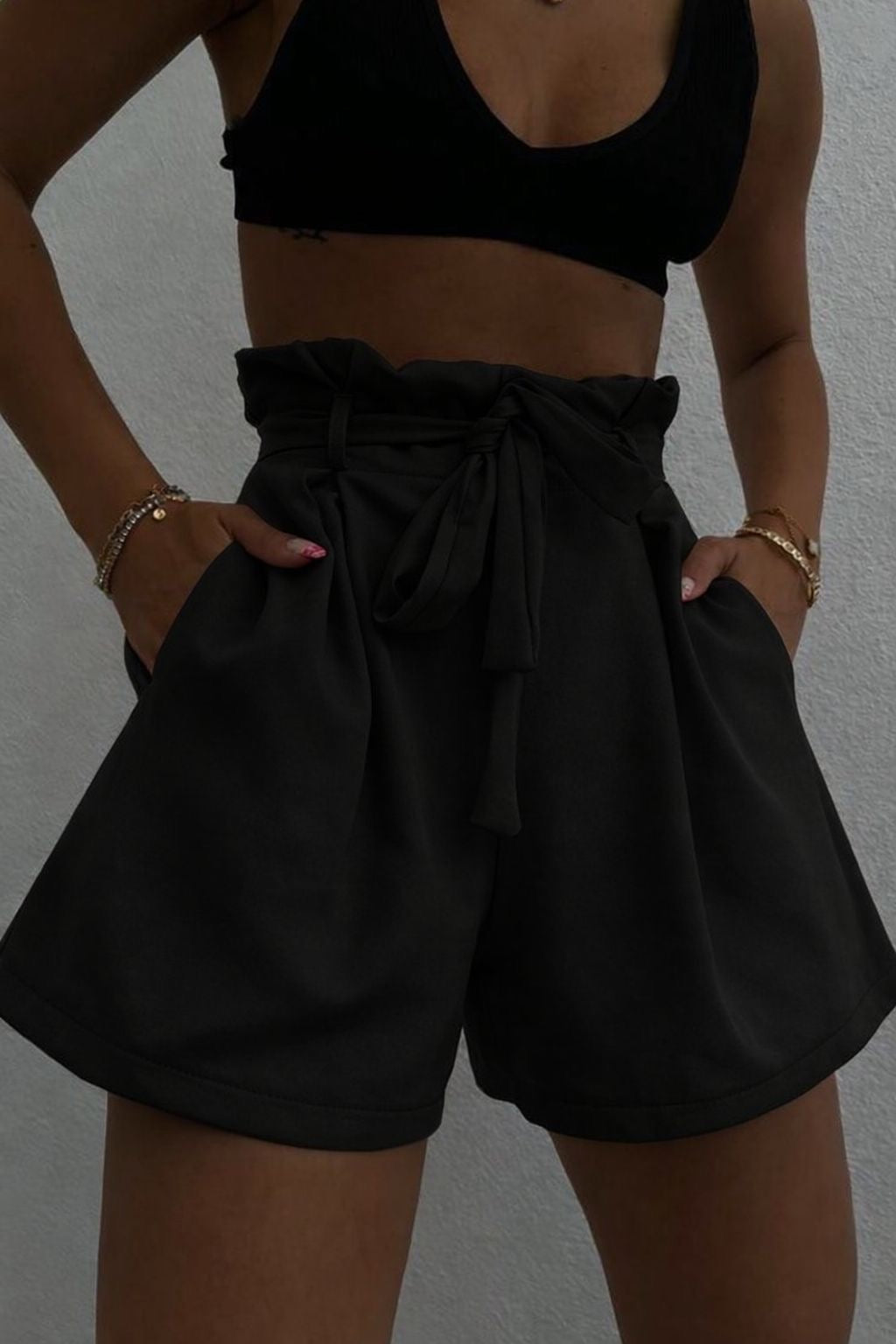 Paperbag waist short