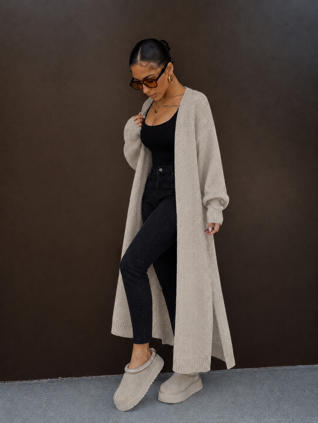 Open front Knit Cardigan