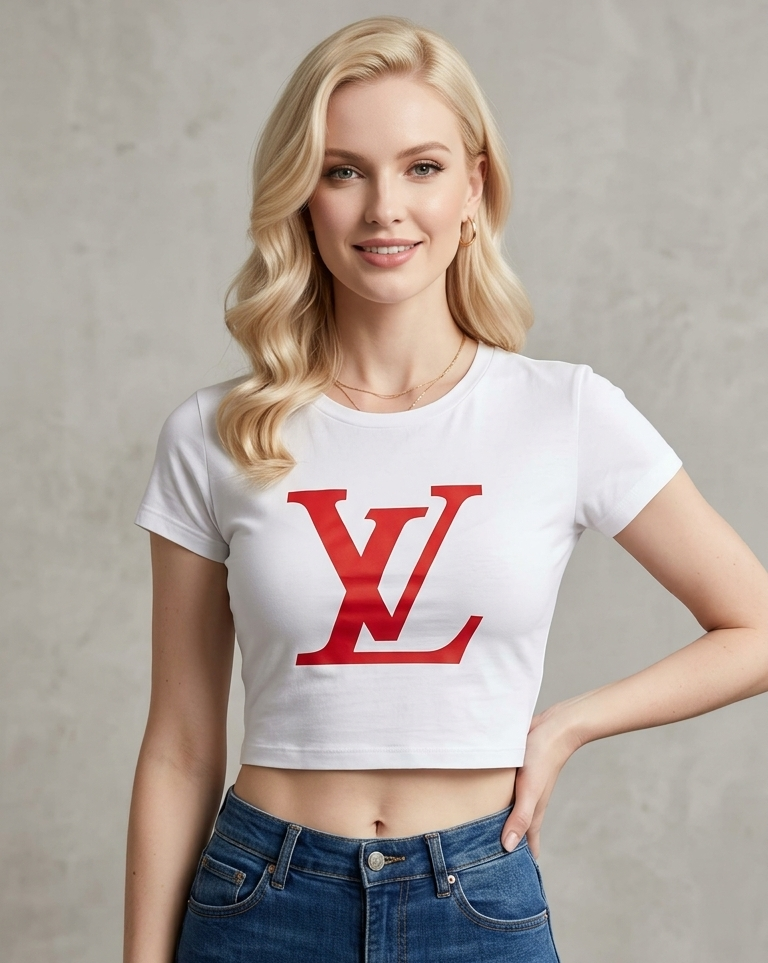 Short sleeve crop top