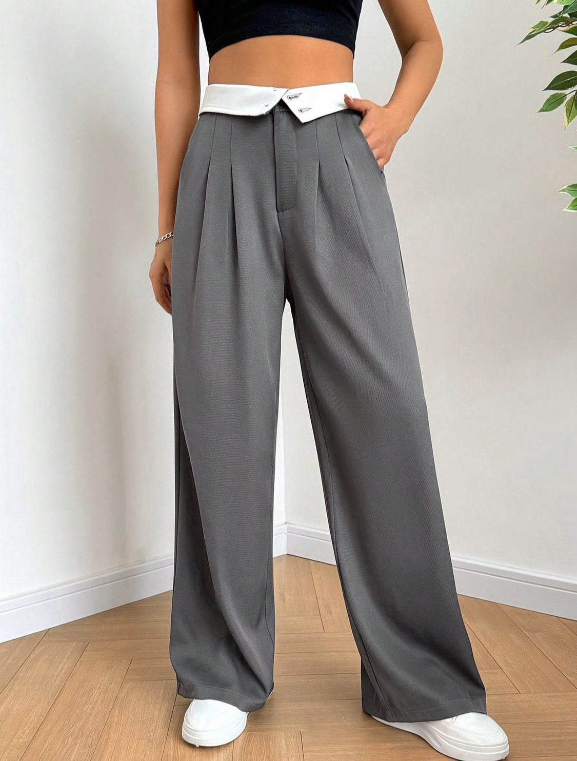 Wide-Leg Trousers