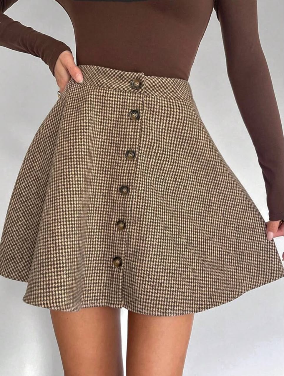 A-line mini skirt