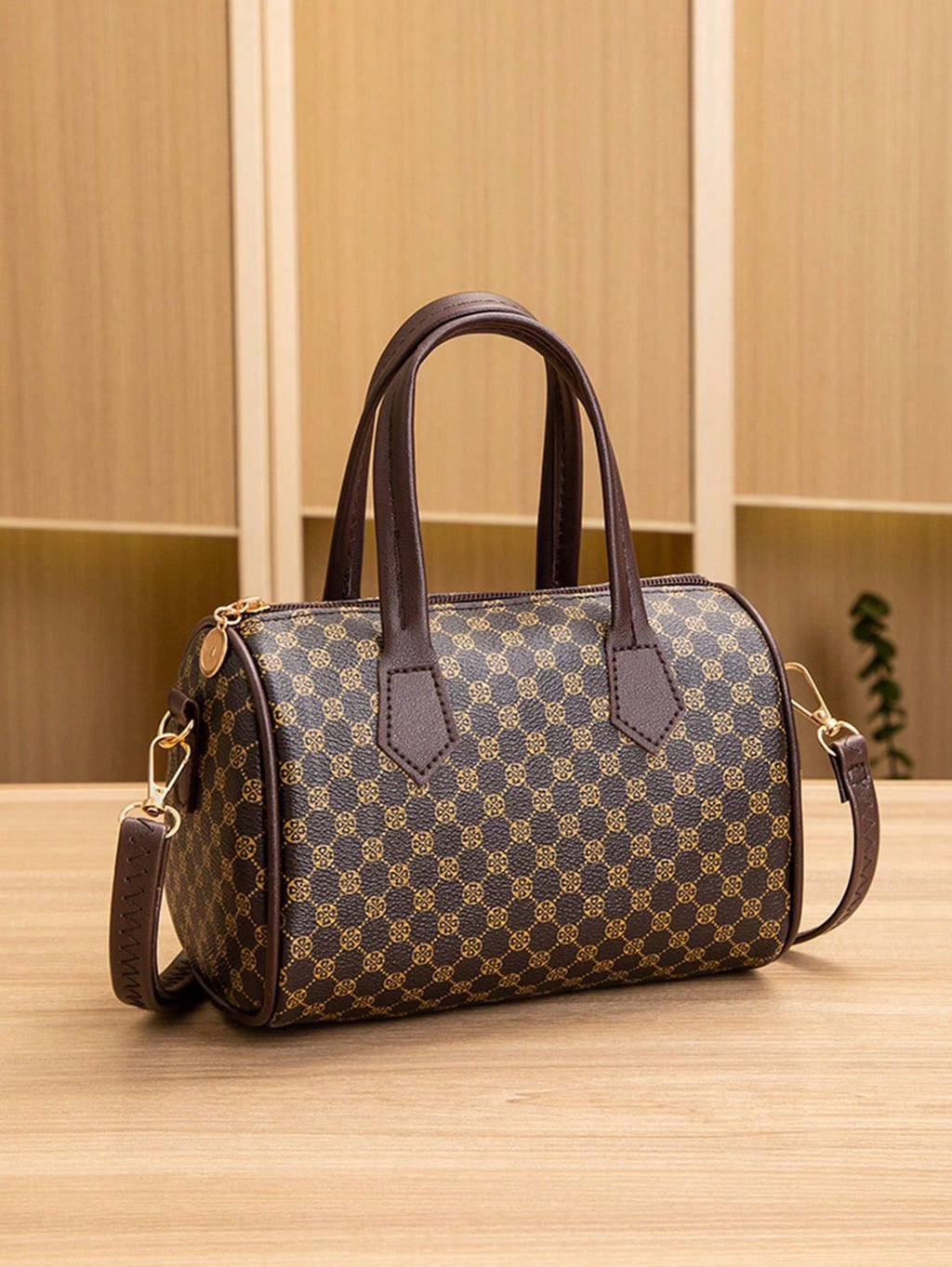 vintage polka dot bag