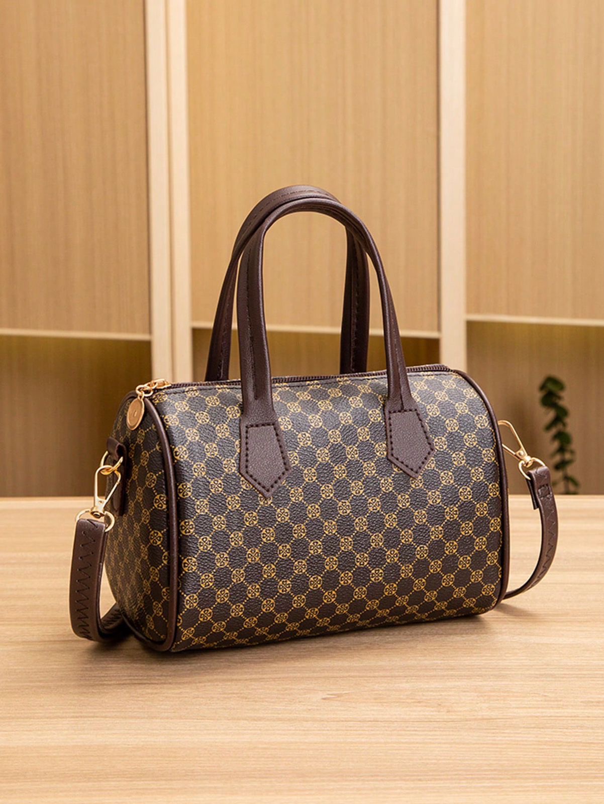 vintage polka dot bag