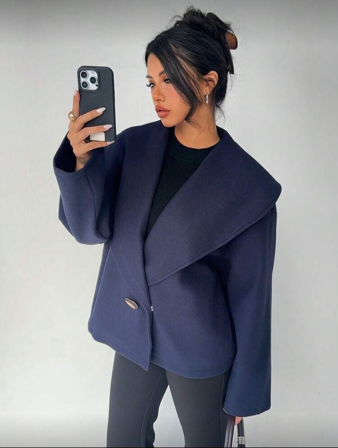 Lapel Loose Overcoat