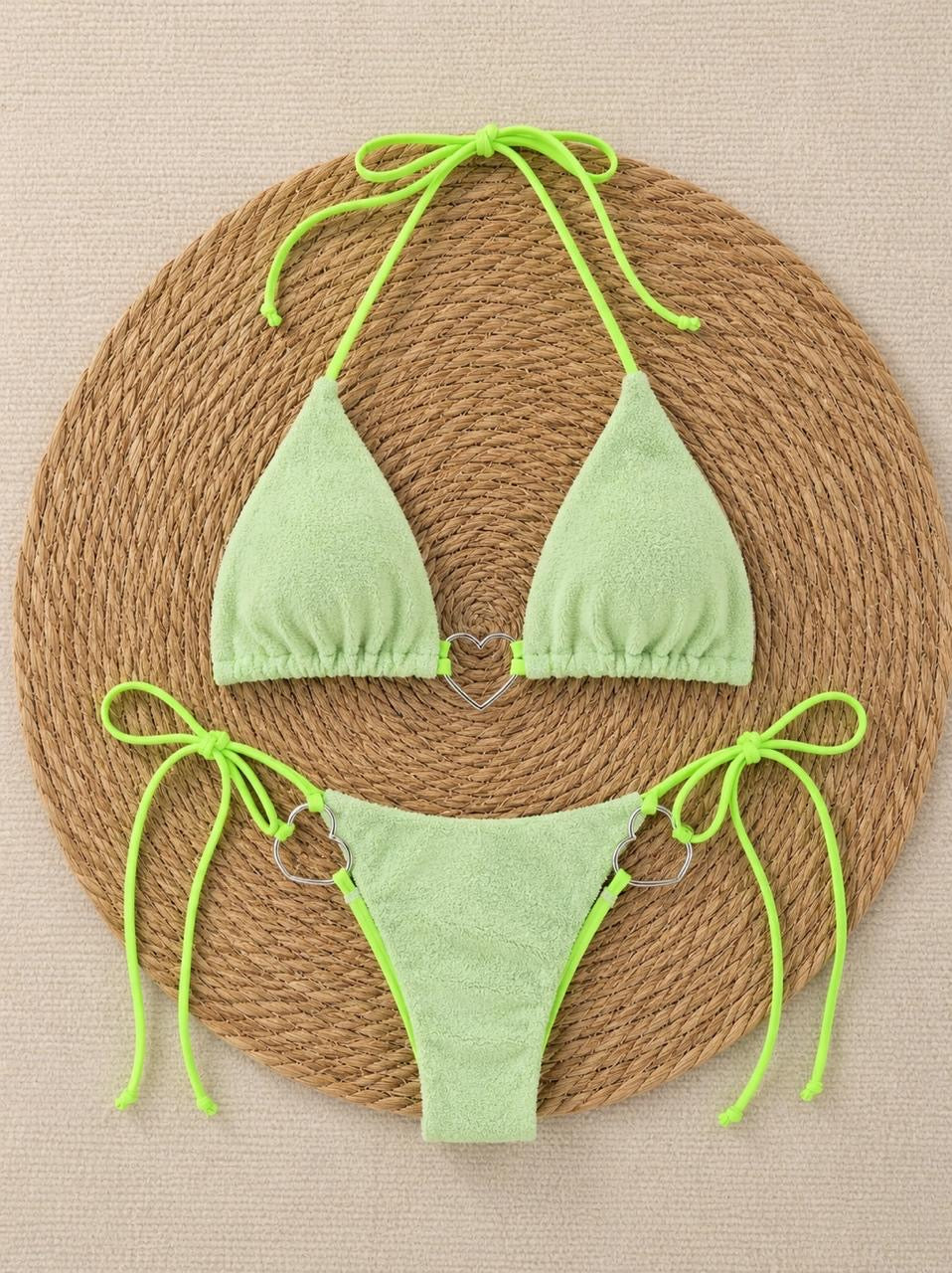 Green bikini set