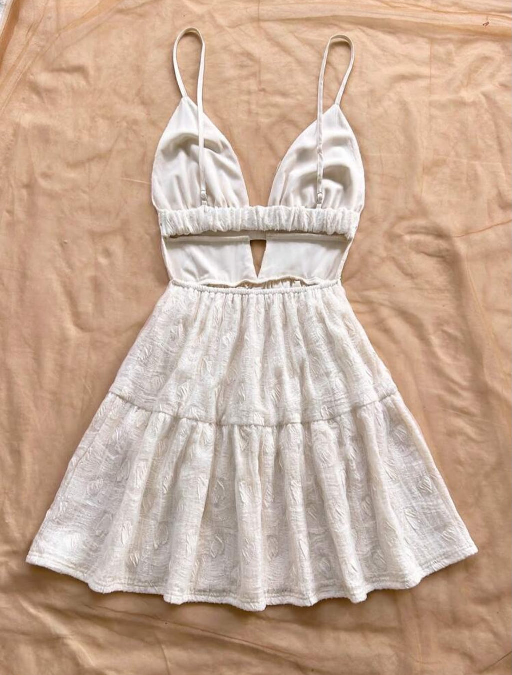 Backless mini dress